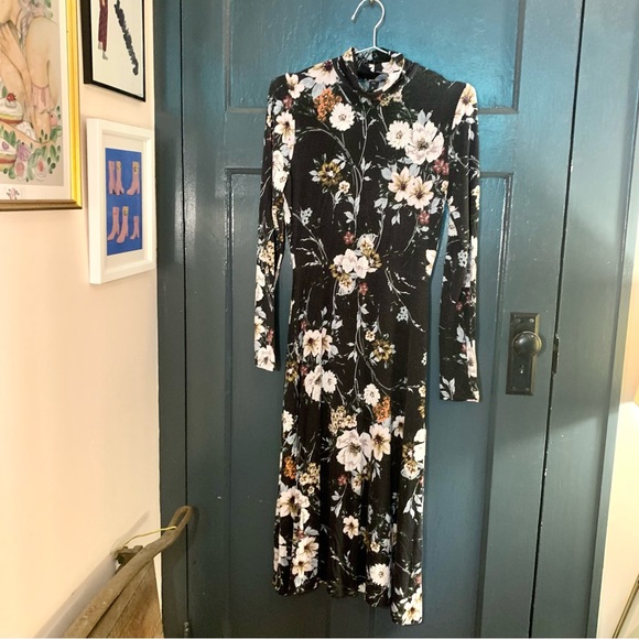NEW Womens JIGSAW Floral Dress Tea Party Size Uk 10 Eur 38 Us 6